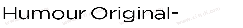 Humour Original字体转换